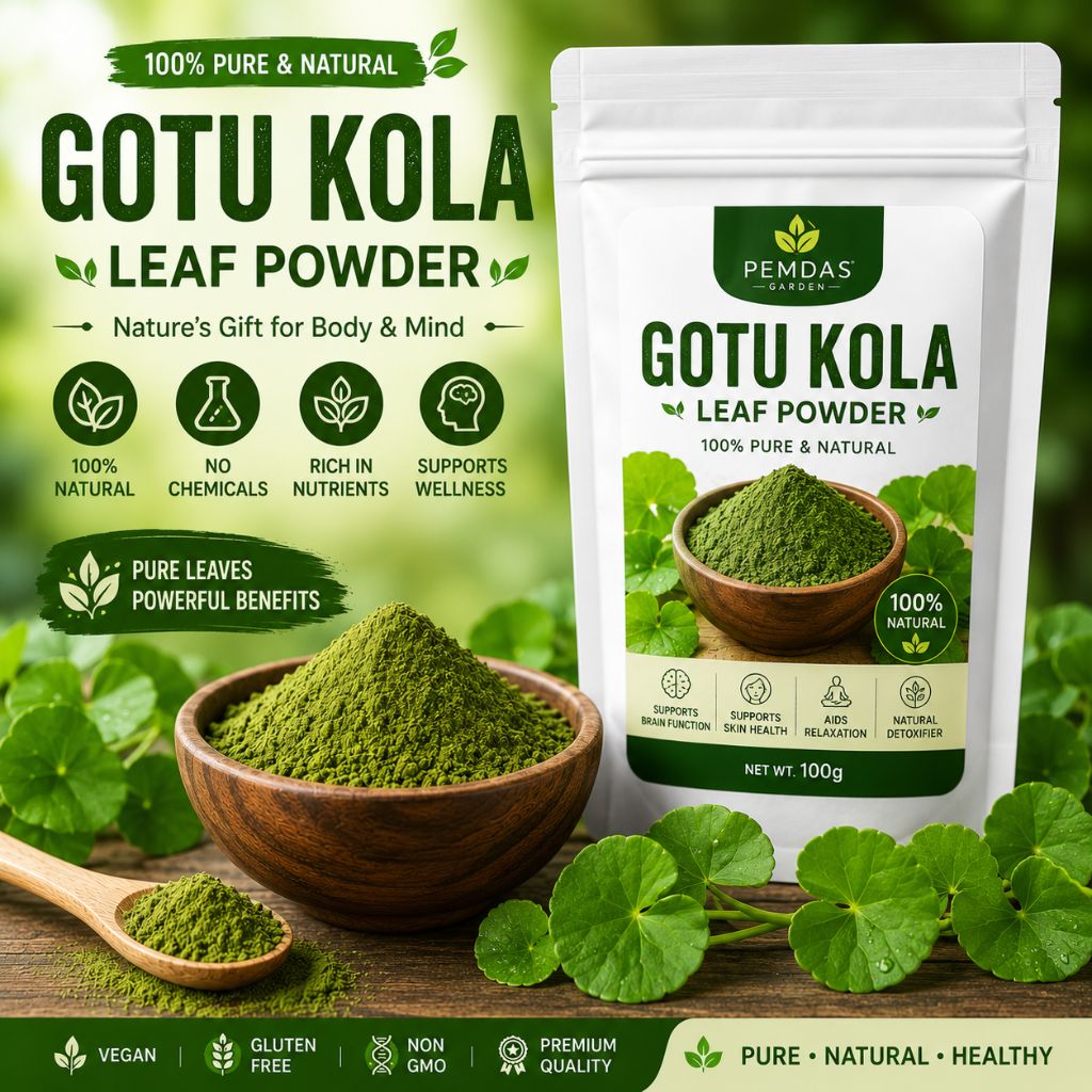 pure organic gotu kola powder (centella asiatica) 50g pure organic gotu kola powder (centella asiatica) 50g